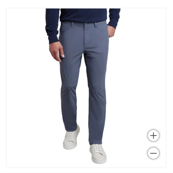 New! Kirkland Signature Men’s Commuter Pant Blue UPF 50 Stretch Wick Size 34x29! - Picture 1 of 11